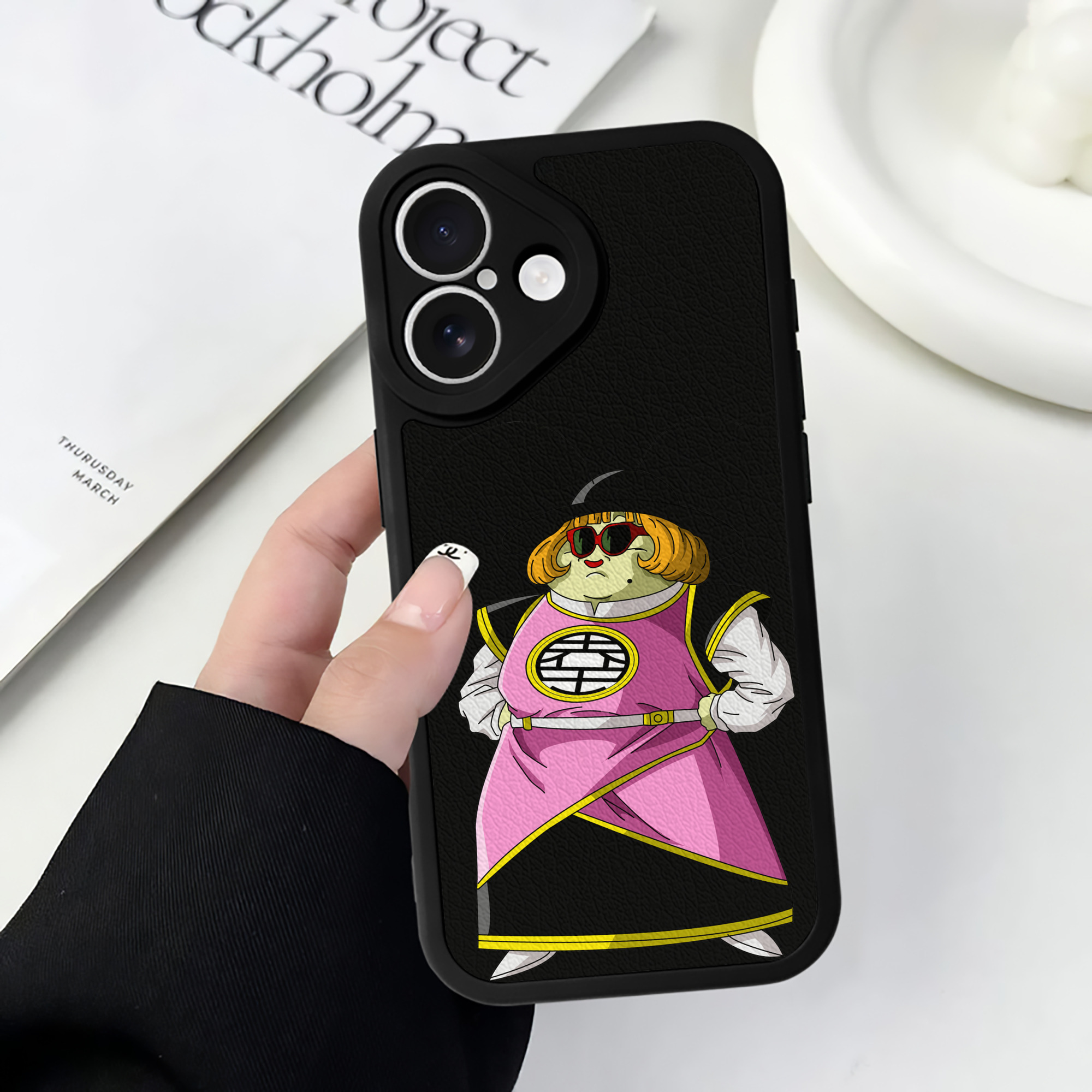 （画像用） ドラゴンボール DRAGON BALL 【iPhone 16シリーズ対応】シリコンスマホケース（レザー調） 材質：シリコン